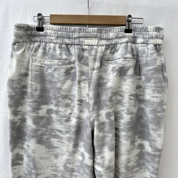 Athleta Womens Farallon Camo Print Jogger Pants Stretch Drawstring Waist Gray 18 - Picture 14 of 15